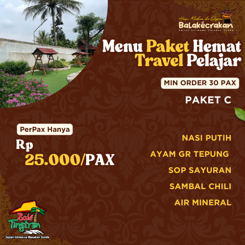 Menu Paket Hemat Travel Pelajar Paket C